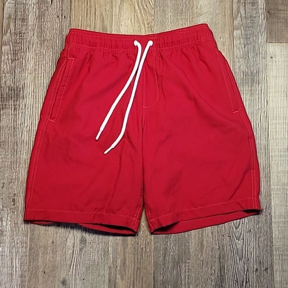 Red Swimsuit Trunks Men's Size Small